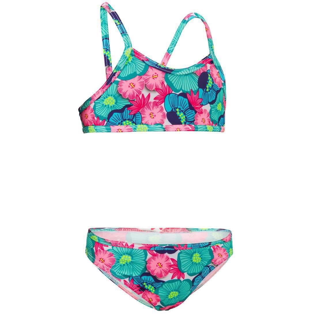 Kids Girls Two-Piece Swimsuit - Boni 100, Pale Green, No Color, medium