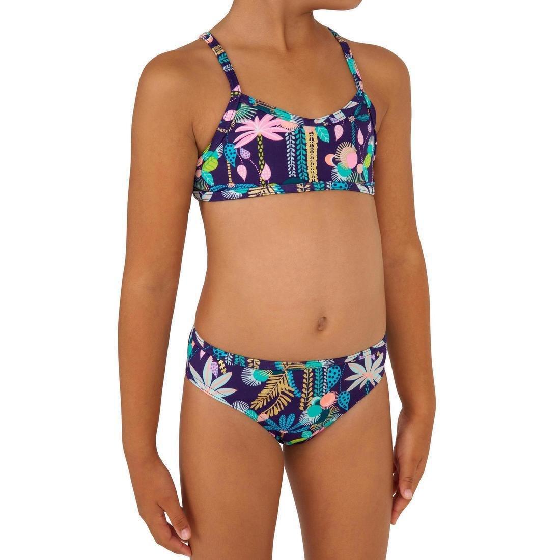 Kids Girls Two-Piece Swimsuit - Boni 100, Pale Green, No Color, large image number 7