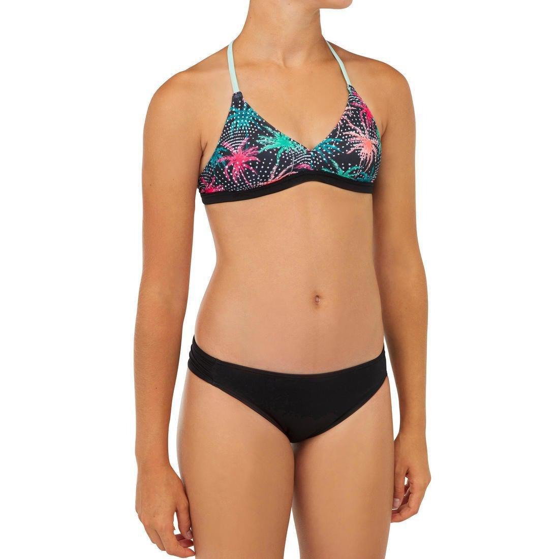 Girls Surf Swimsuit Bottoms Malou500, Black, , large image number 14