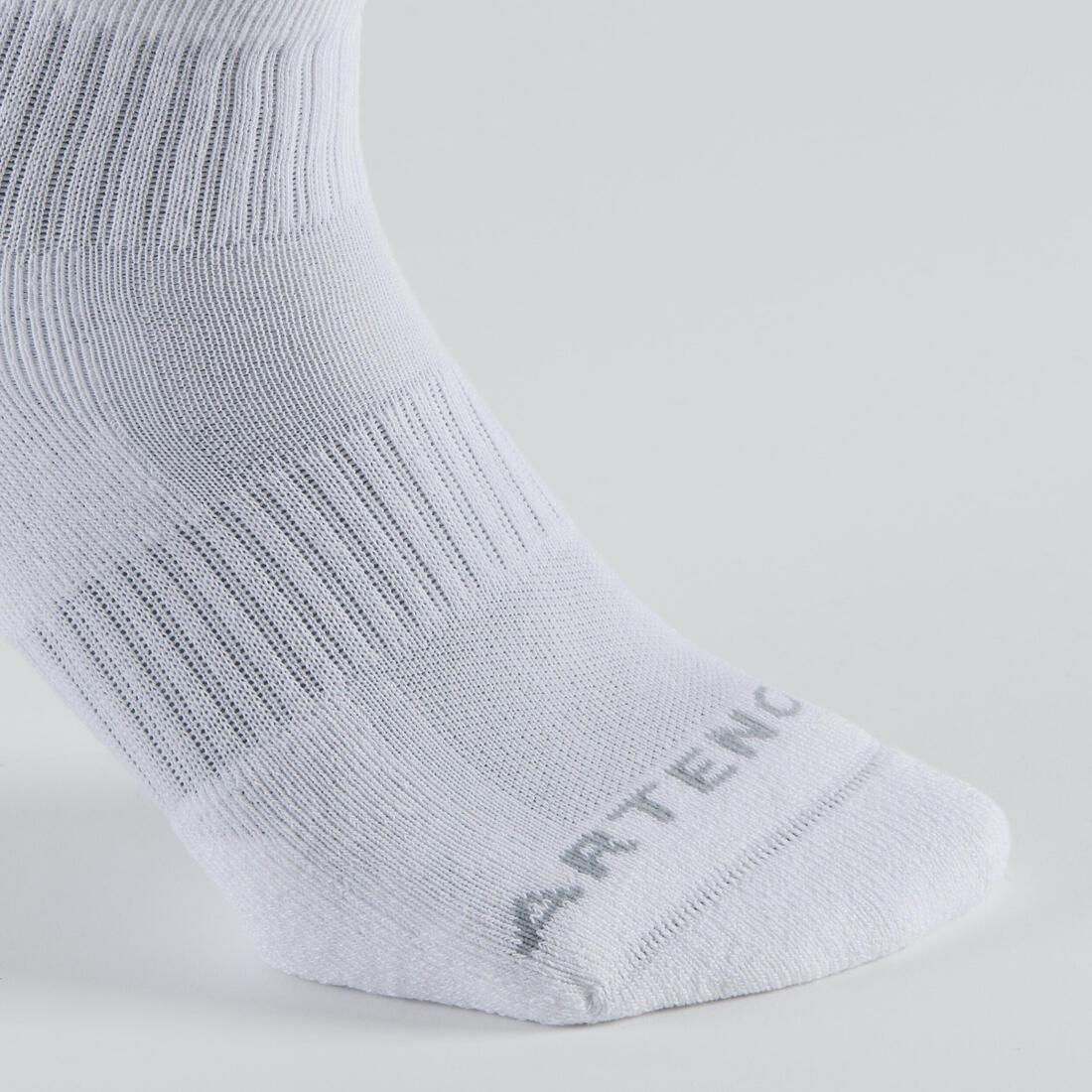 ARTENGO - Rs800 Adult Mid Sports Socks 3-Pack, Grey