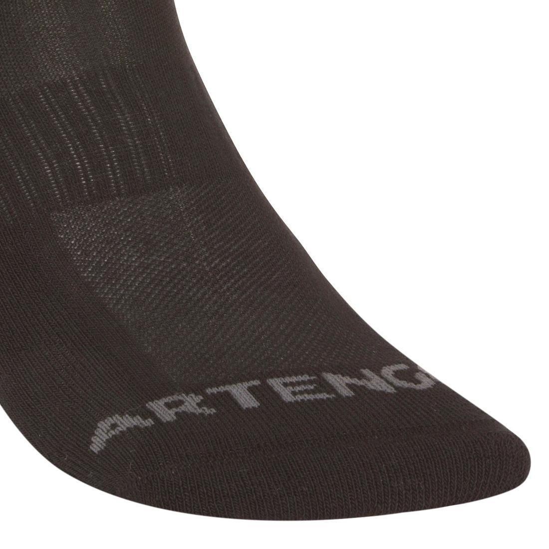 ARTENGO - Rs800 Adult Mid Sports Socks 3-Pack, Grey