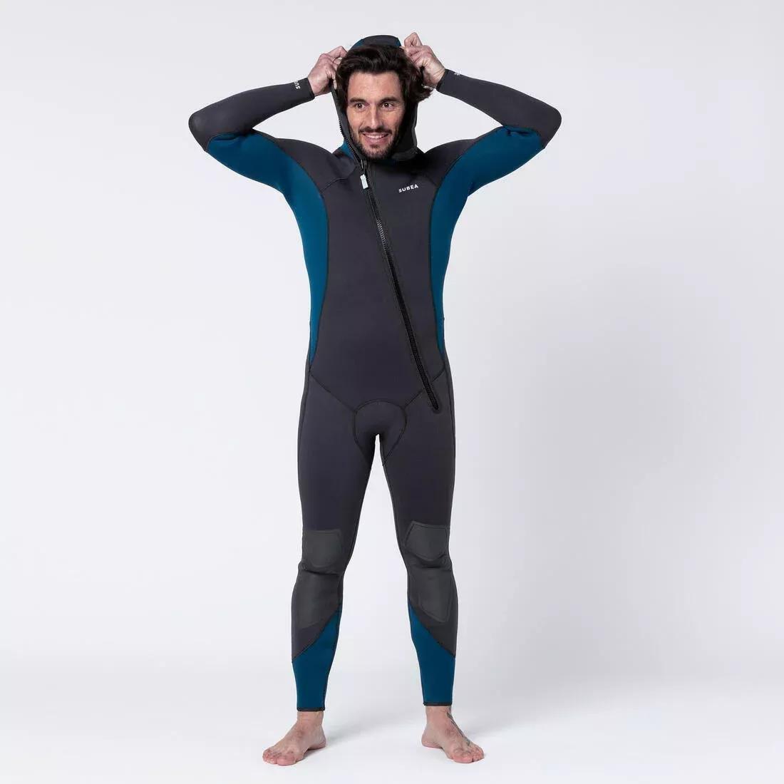 Men Diving Wetsuit 5mm Neoprene - SCD 500, Blue, 5401_000, large image number 1