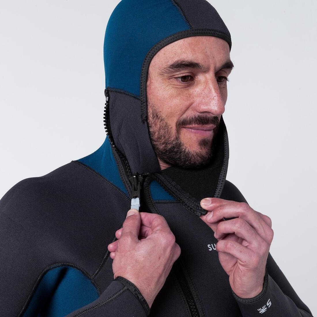 Men Diving Wetsuit 5mm Neoprene - SCD 500, Blue, 5401_000, large image number 4