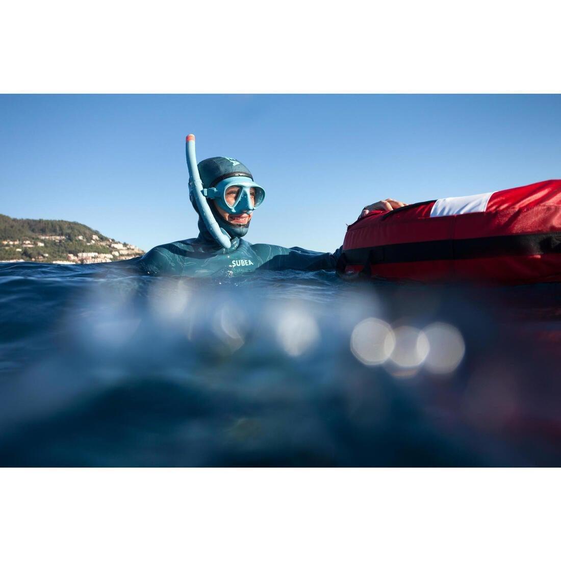 Freediving Snorkel - Flexible Frd 500, Blue, No Color, large image number 1