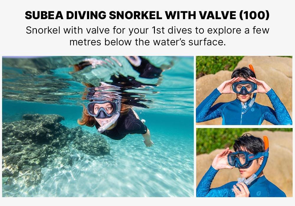 SNK 520 Adult Snorkelling Mask, Storm Grey, No Color, large image number 18