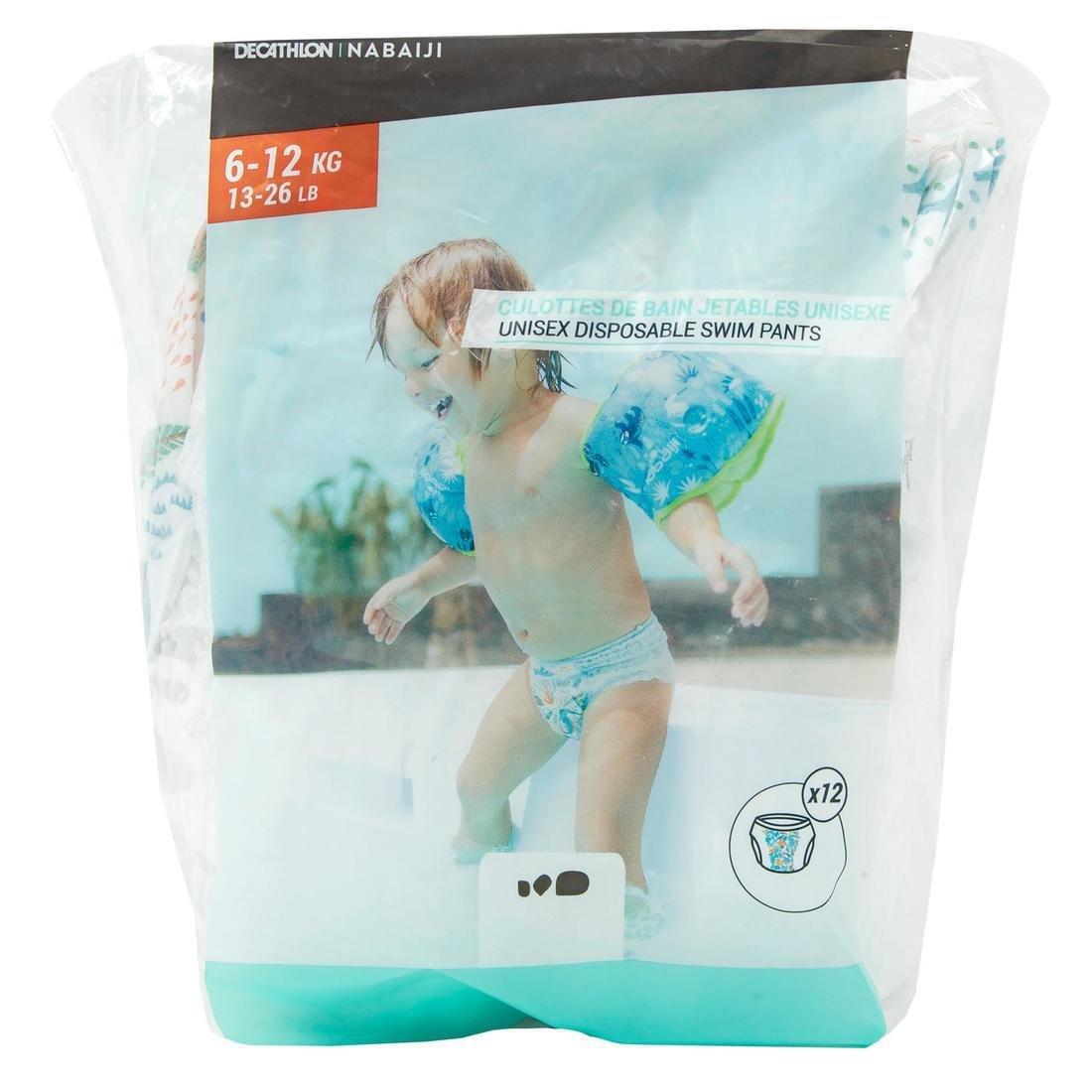 Baby's Disposable Swim Pants, White, No Color, large image number 6