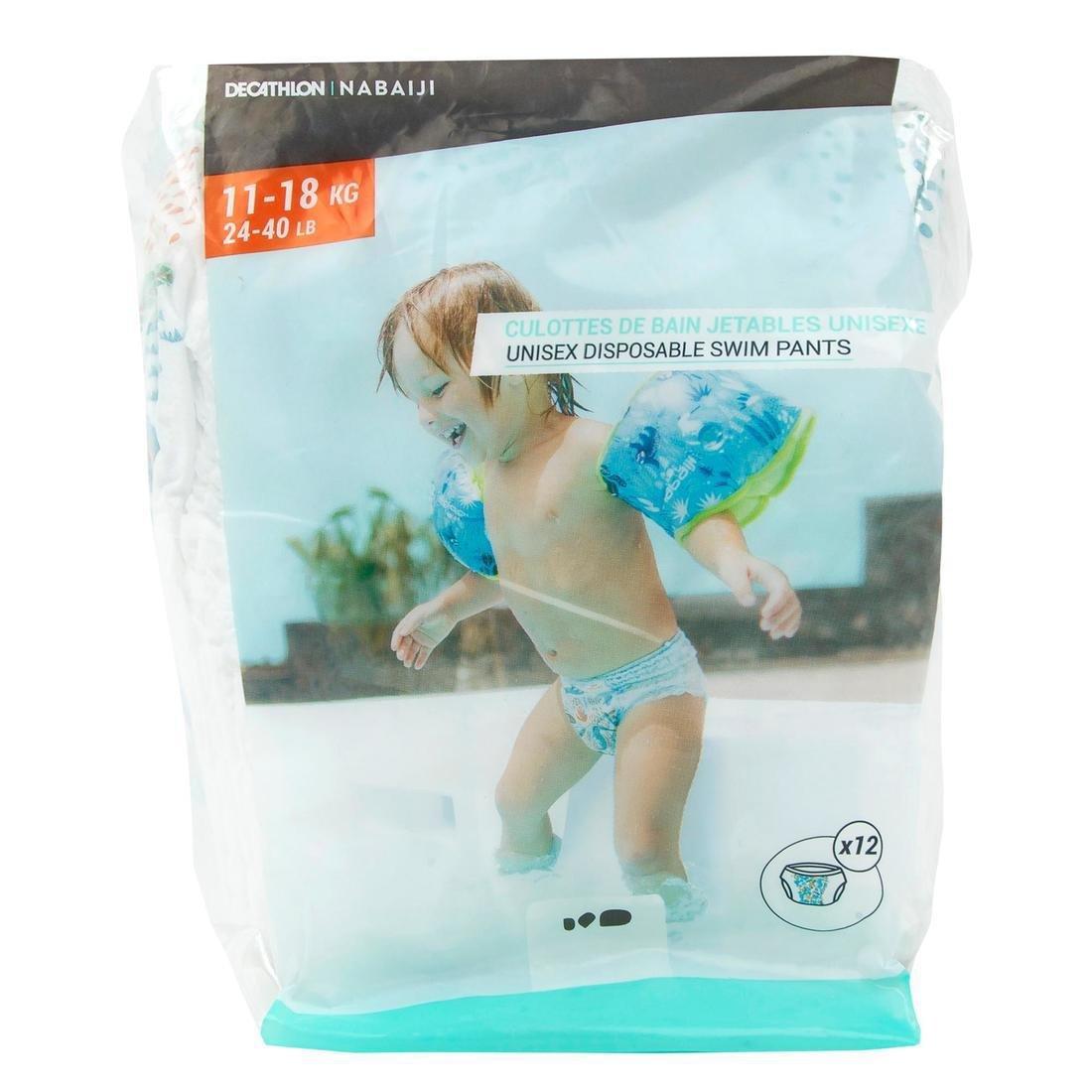 Baby's Disposable Swim Pants, White, No Color, large image number 6