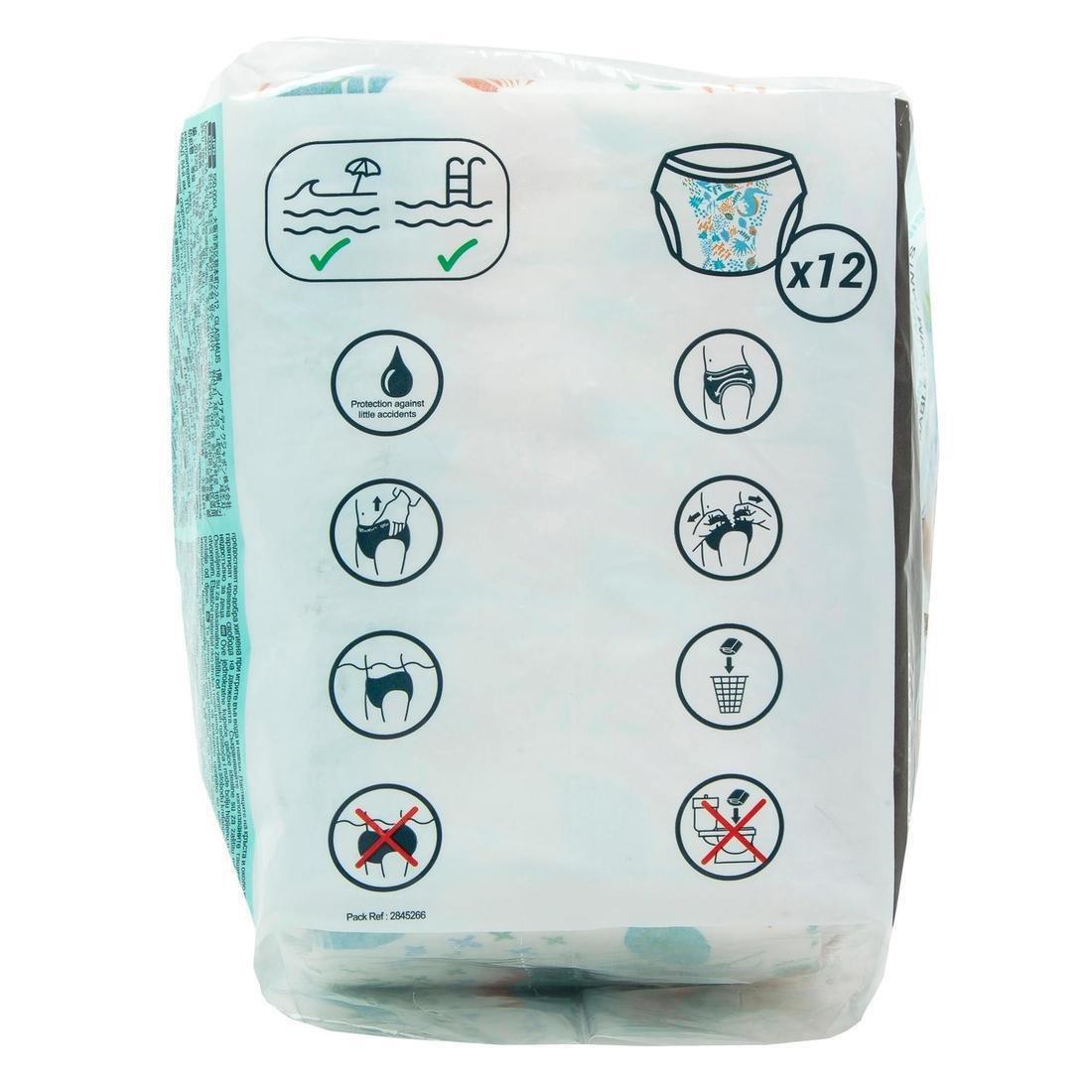 Baby's Disposable Swim Pants, White, No Color, large image number 7