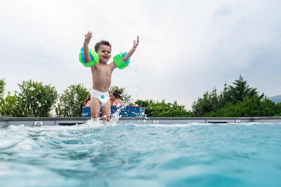 Baby's Disposable Swim Pants, White, No Color, large image number 9