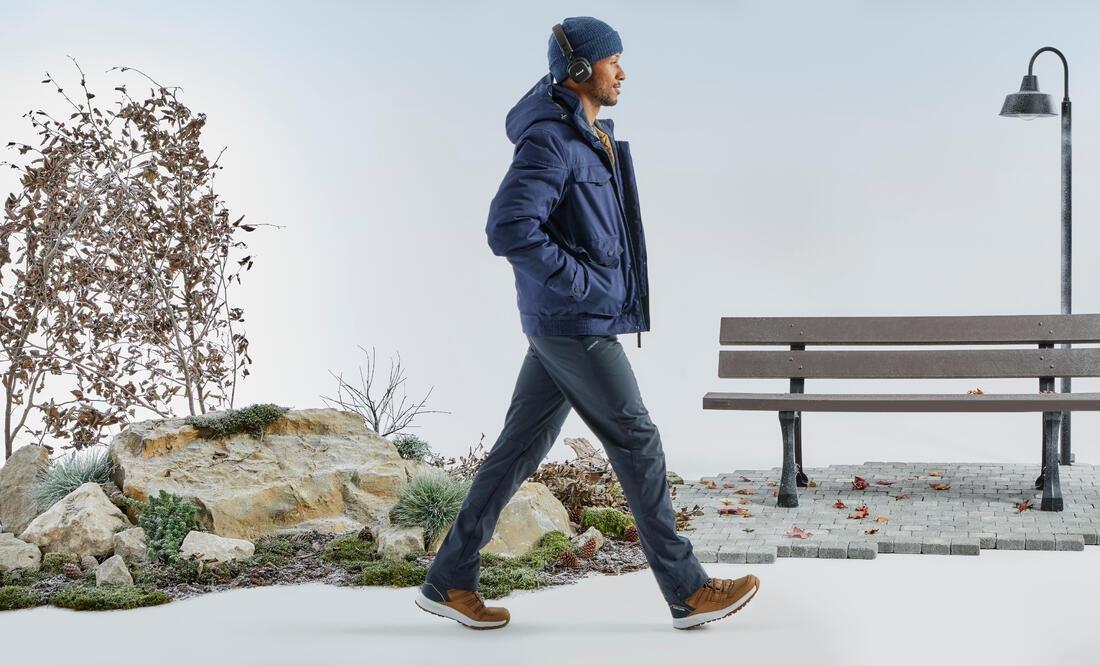 Men Warm And Waterproof Hiking Boots - Sh100 X-Warm, Black, No Color, large image number 9