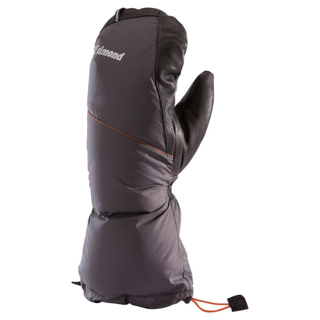 Down Mountaineering Mitts, Makalu 2, Charcoal Grey, No Color, medium