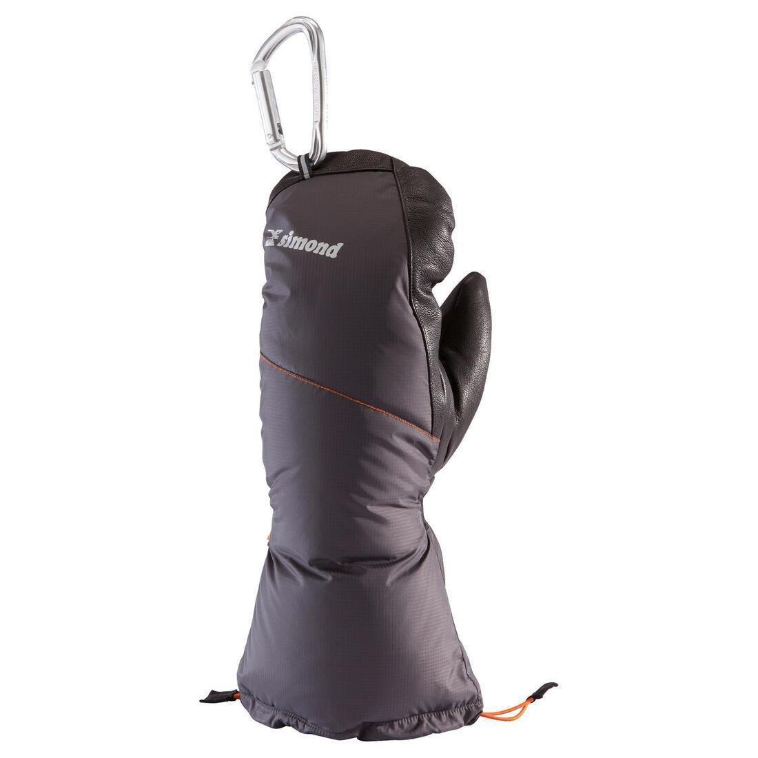 Down Mountaineering Mitts, Makalu 2, Charcoal Grey, No Color, large image number 7