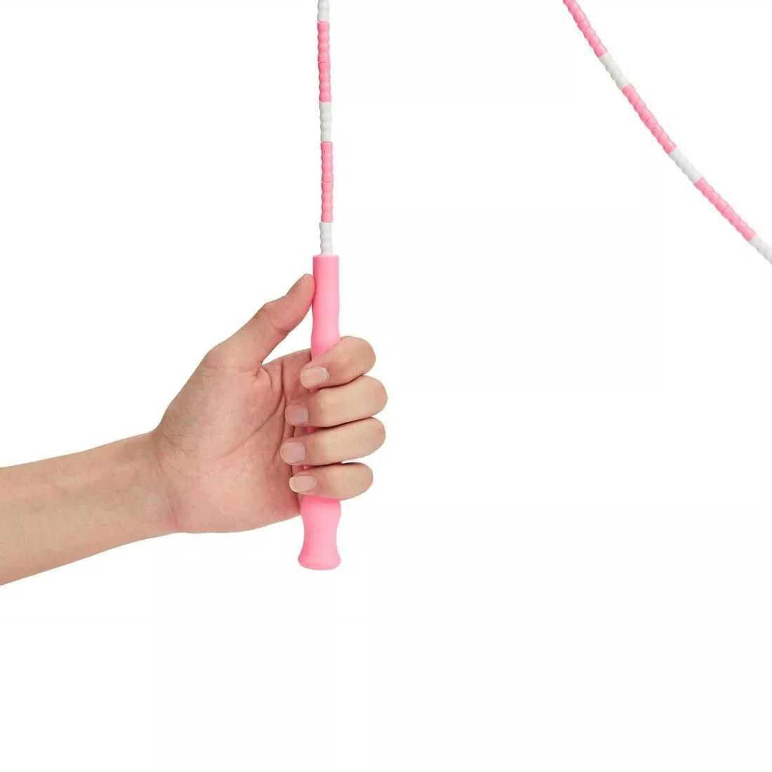 Kids' Beaded Skipping Rope - Pink, pastel pink, No Color, large image number 2