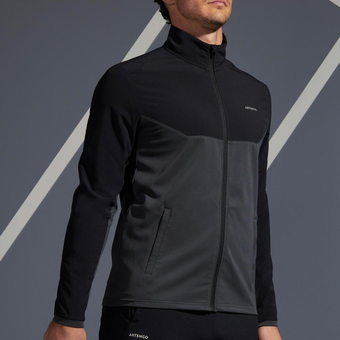 Tennis Jacket Tja 500, Black, , large image number 2