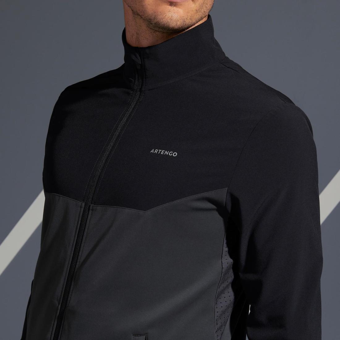 Tennis Jacket Tja 500, Black, , large image number 5