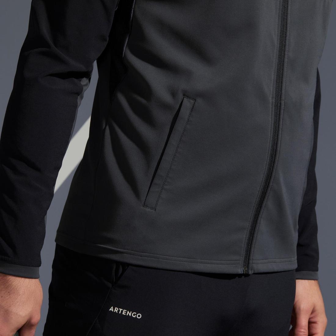 Tennis Jacket Tja 500, Black, , large image number 7