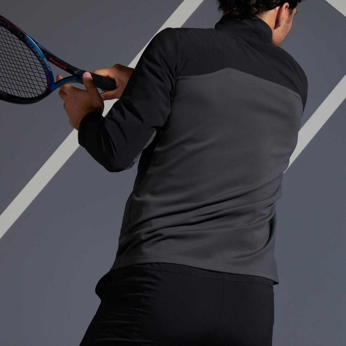 Tennis Jacket Tja 500, Black, , large image number 10