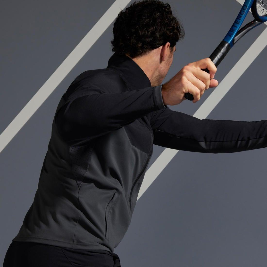 Tennis Jacket Tja 500, Black, , large image number 11