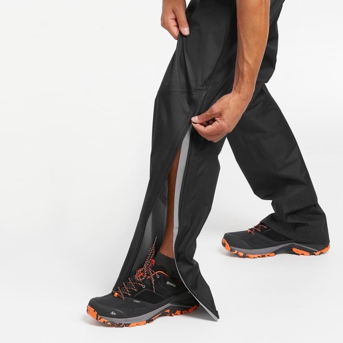 Mens Waterproof Vega Walking Over Trousers  Mh500, Black, , large image number 5