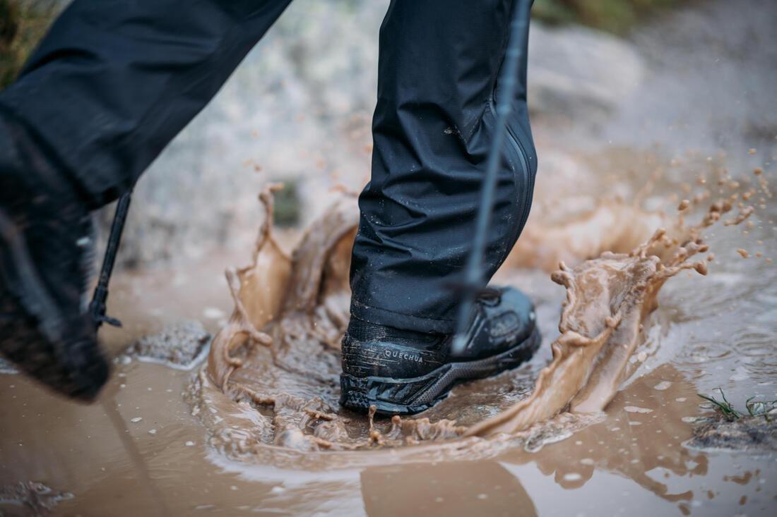 Mens Waterproof Vega Walking Over Trousers  Mh500, Black, , large image number 8