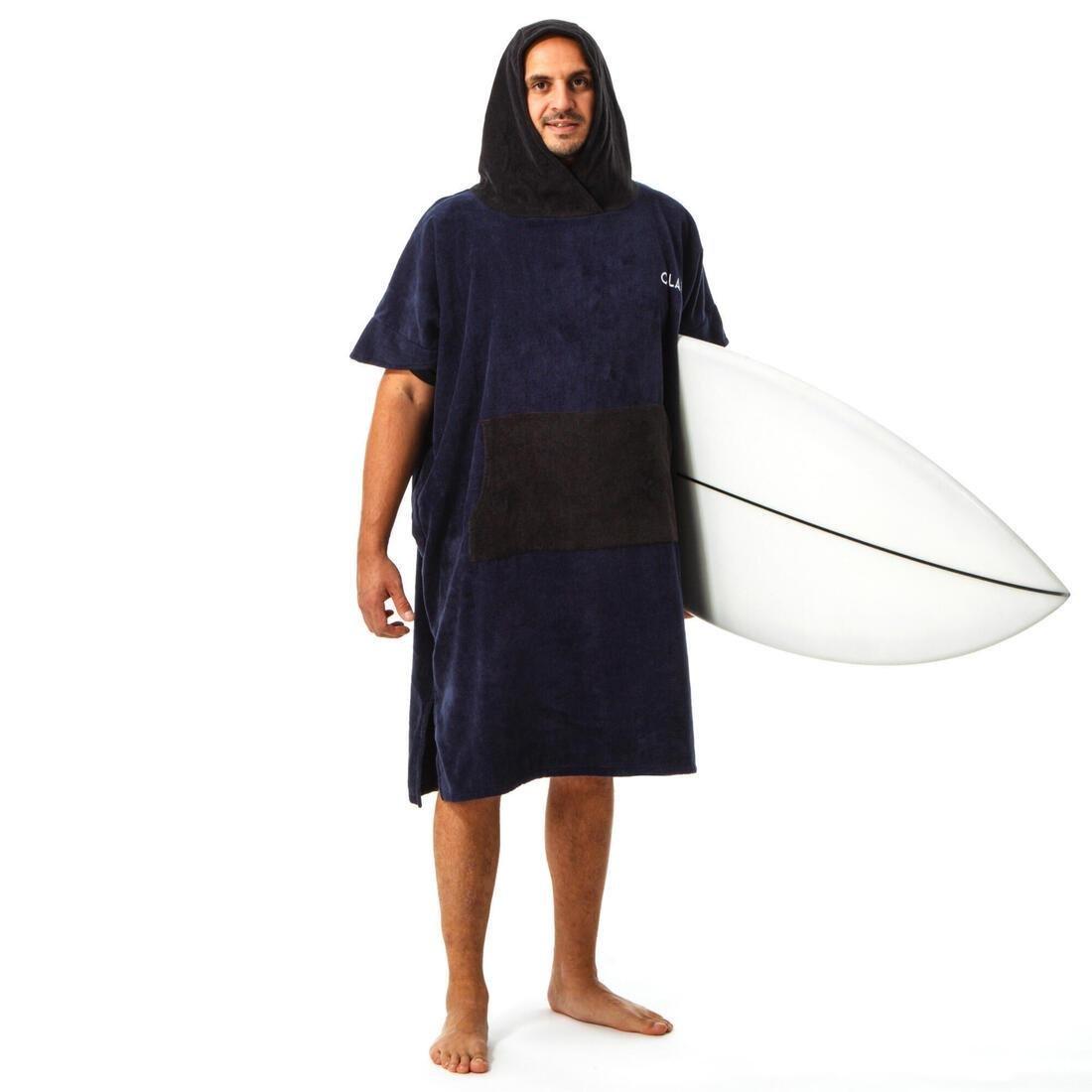 BLACK Adult Surf Poncho 900 - Navy, navy blue, No Color, large image number 1
