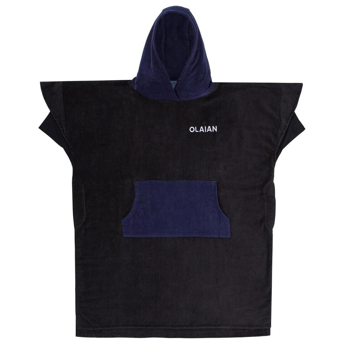 BLACK Adult Surf Poncho 900 - Navy, navy blue, No Color, large image number 2