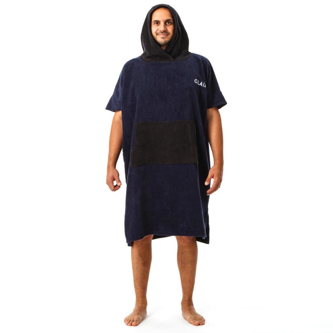 BLACK Adult Surf Poncho 900 - Navy, navy blue, No Color, large image number 8