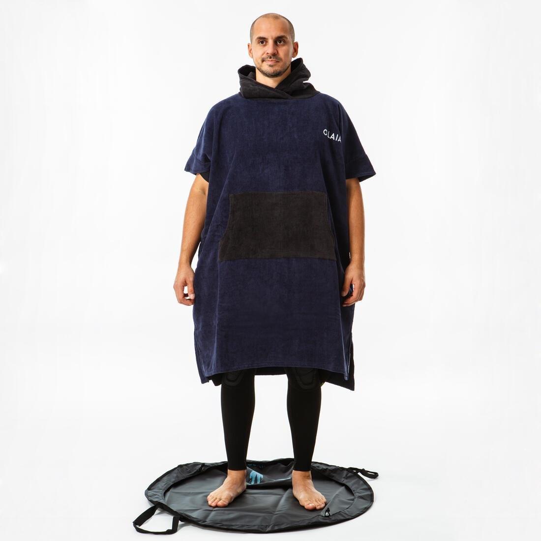 BLACK Adult Surf Poncho 900 - Navy, navy blue, No Color, large image number 11
