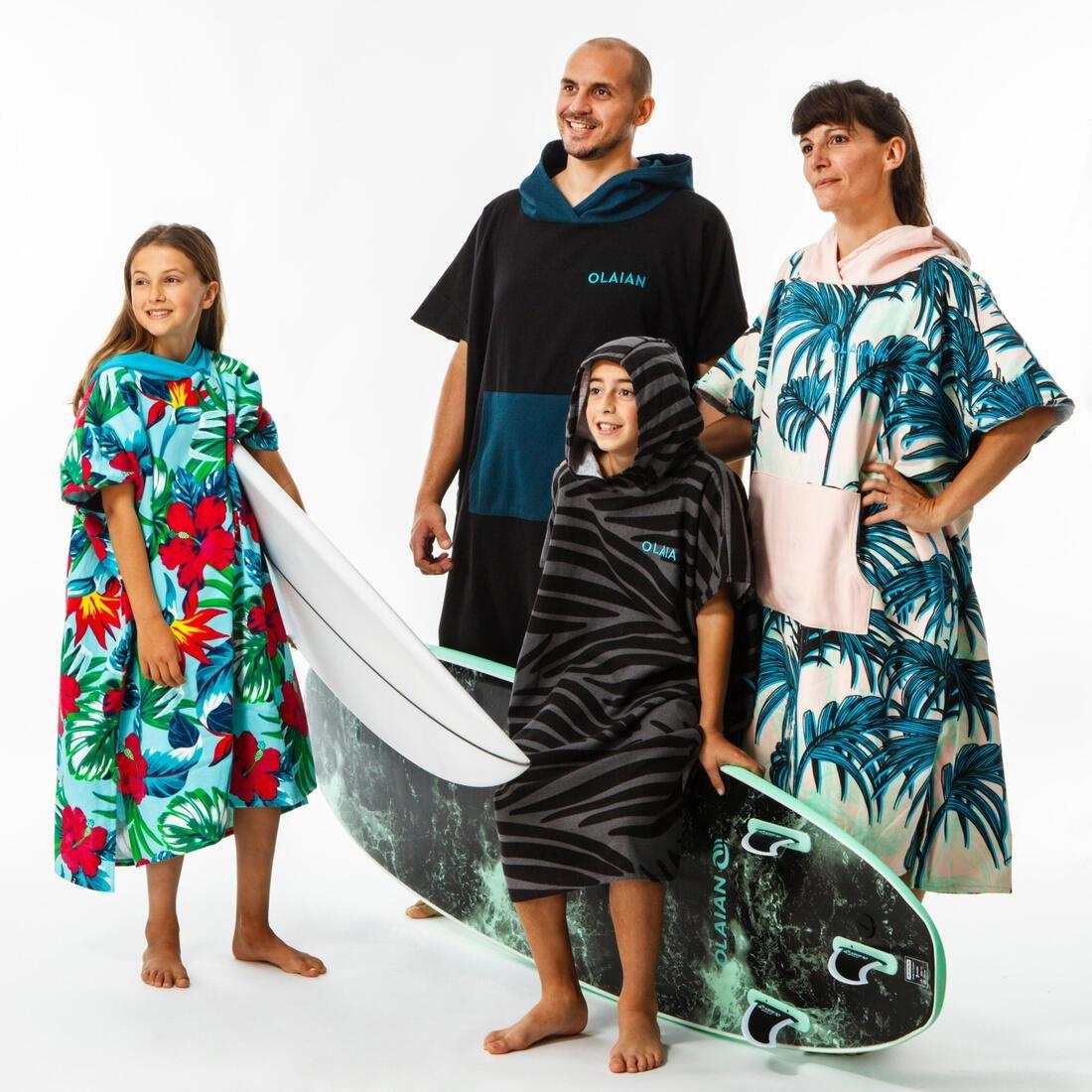 BLACK Adult Surf Poncho 900 - Navy, navy blue, No Color, large image number 13
