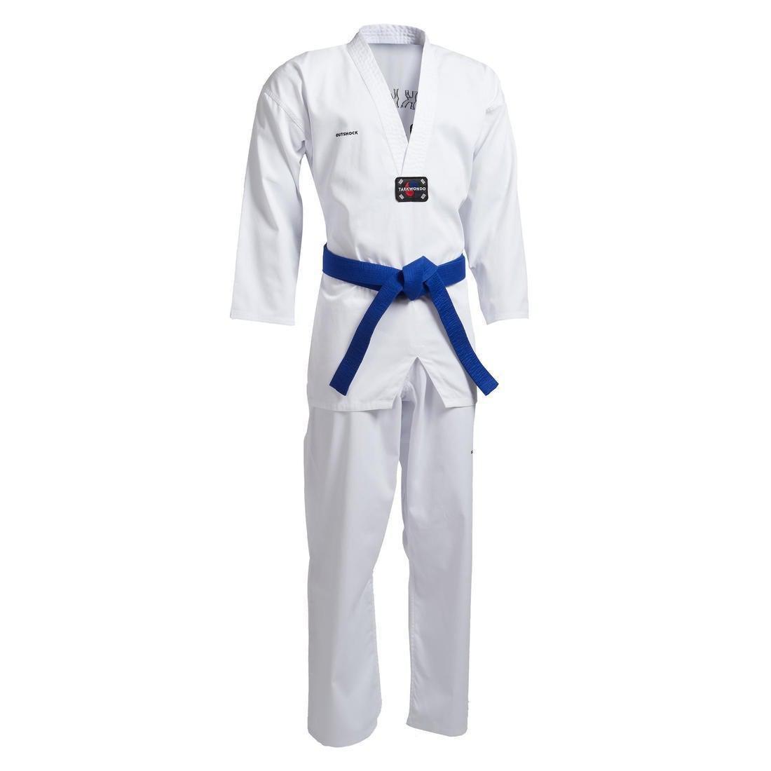 500 Adult Taekwondo Dobok Uniform, Snow White, , large image number 0