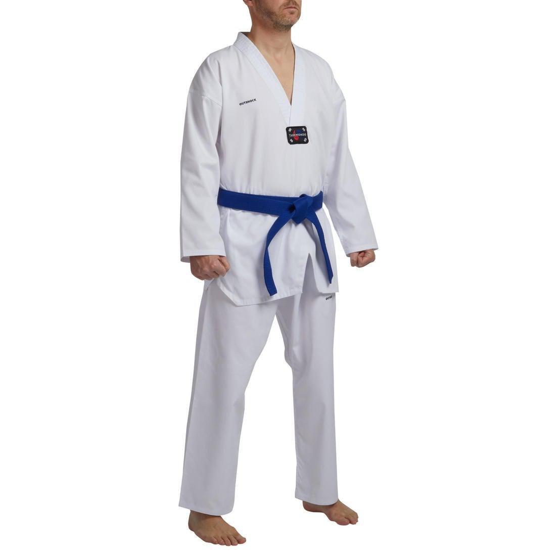 500 Adult Taekwondo Dobok Uniform, Snow White, , large image number 1
