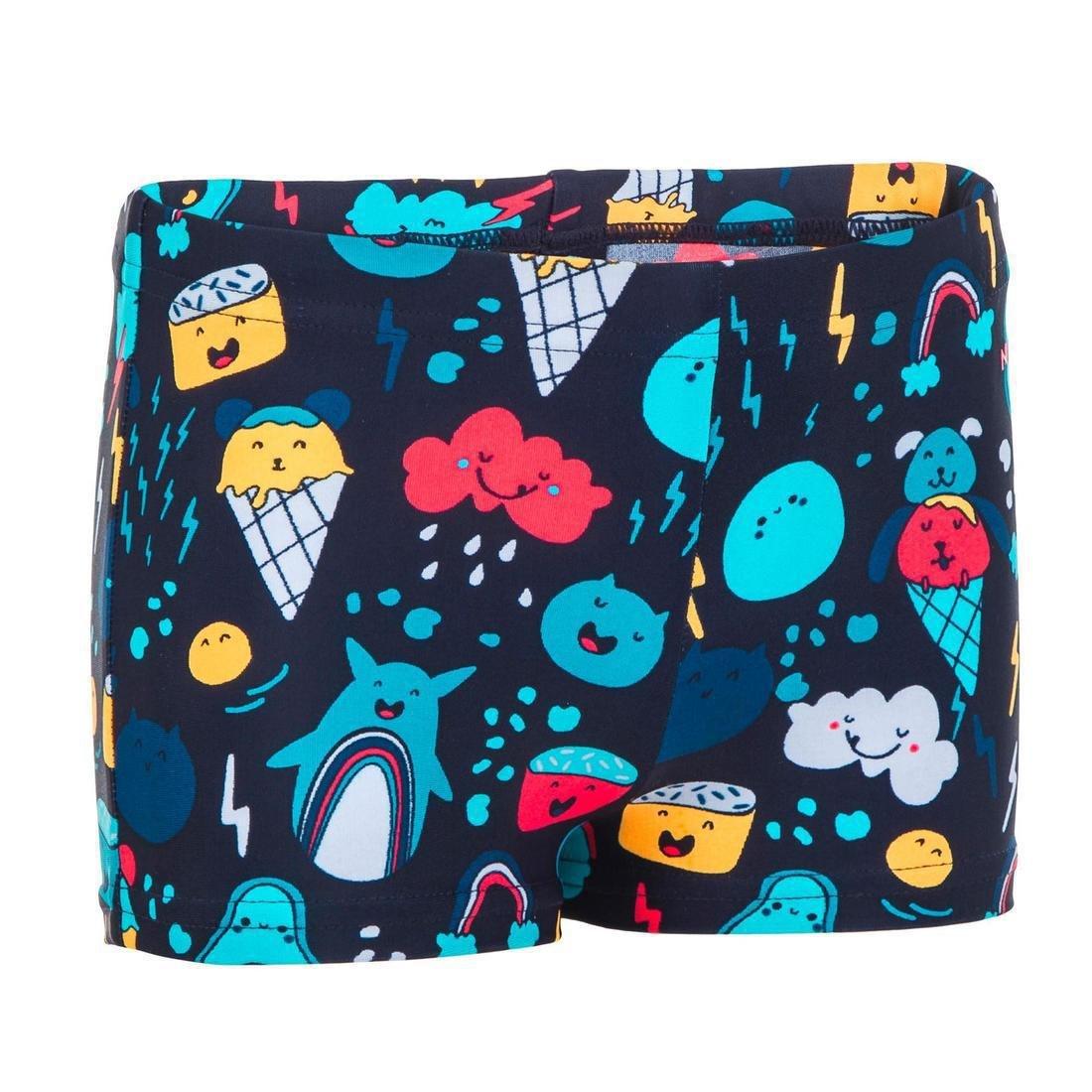 NABAIJI - BABY /Kids SWIMMING BOXERS - FISH PRINT, Navy Blue