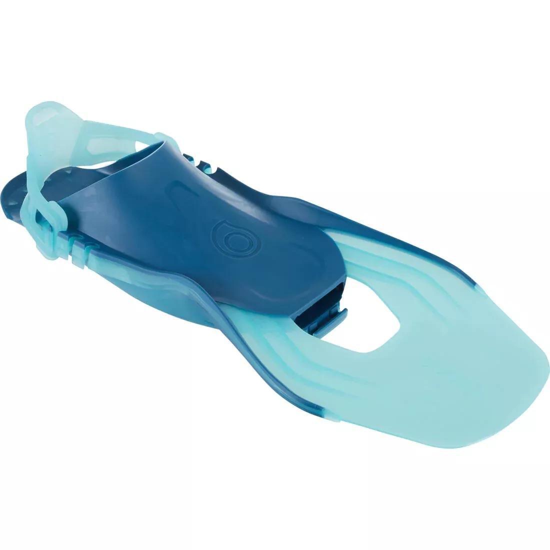 Kids 100 Snorkelling Fins Adjustable, Green, , large image number 0