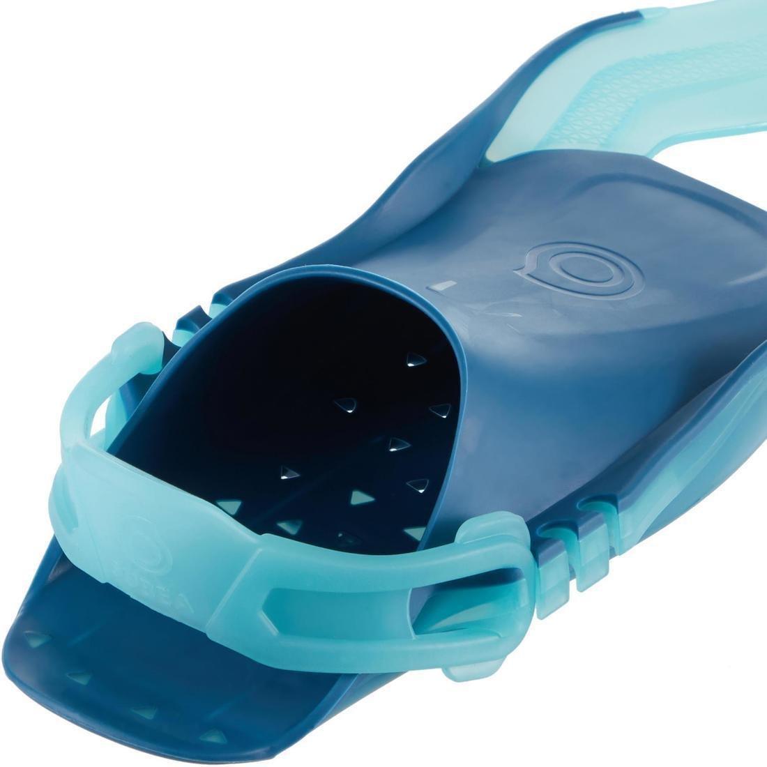 Kids 100 Snorkelling Fins Adjustable, Green, , large image number 6