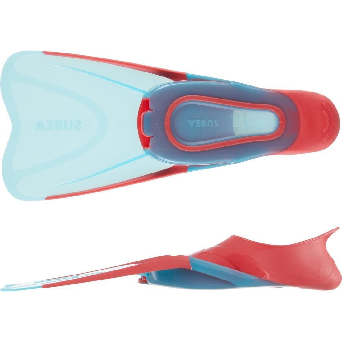 Kids Girls Snorkelling Fins - 100, Pink, No Color, large image number 3