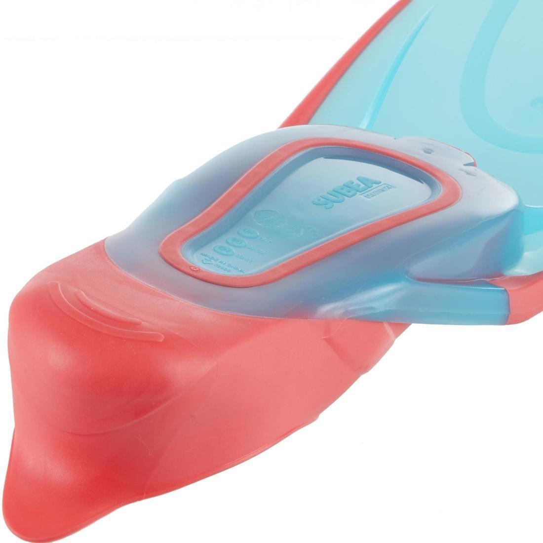 Kids Girls Snorkelling Fins - 100, Pink, No Color, large image number 6