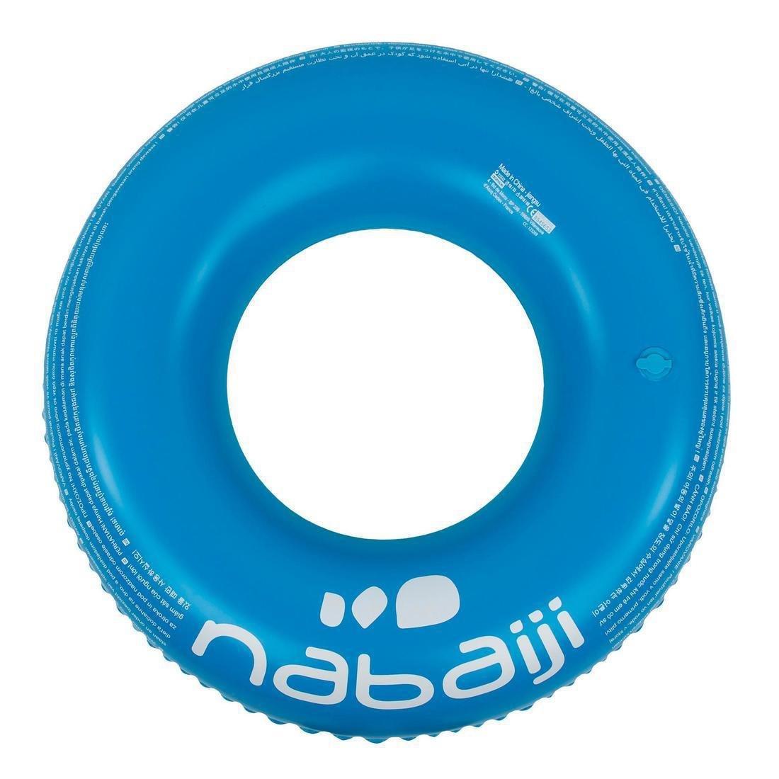 Inflatable Printed Pool Ring With Comfort Grips, Green, No Color, large image number 4