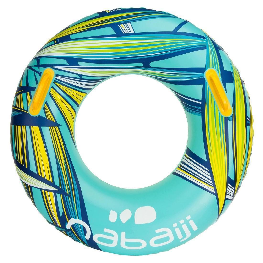 Inflatable Printed Pool Ring With Comfort Grips, Green, No Color, large image number 9