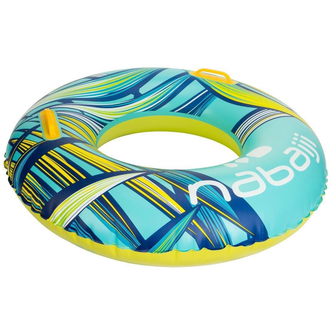 Inflatable Printed Pool Ring With Comfort Grips, Green, No Color, large image number 10
