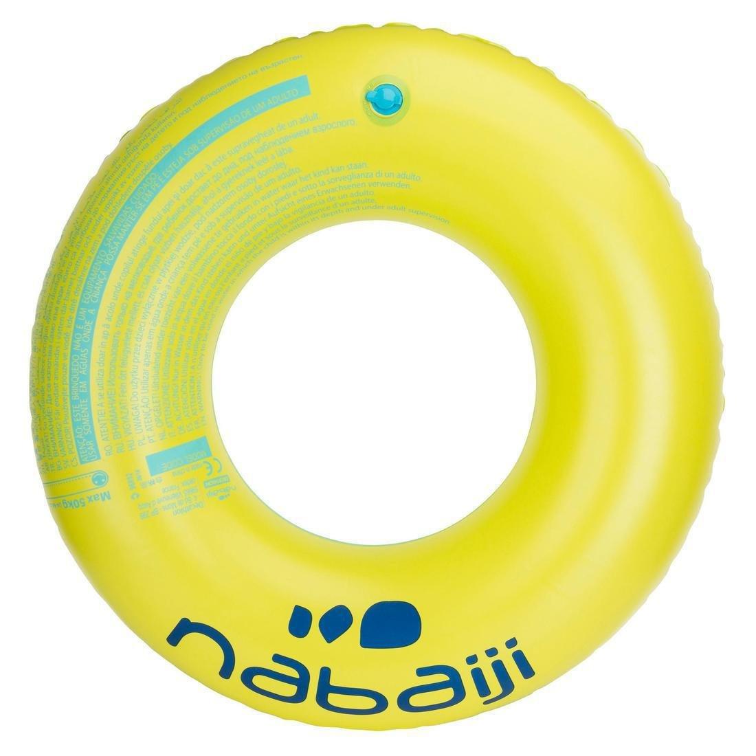 Inflatable Printed Pool Ring With Comfort Grips, Green, No Color, large image number 12