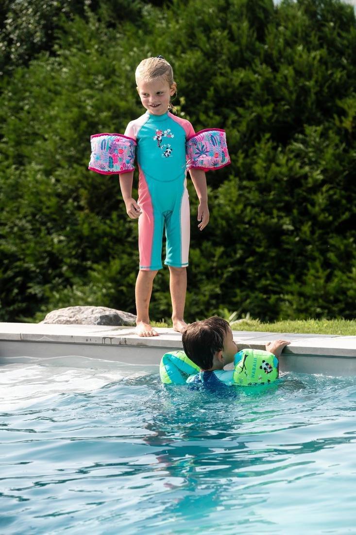 Swimming Pool  Armbands With Inner Fabric For 15-30 Kg Kids, Pink, No Color, large image number 7