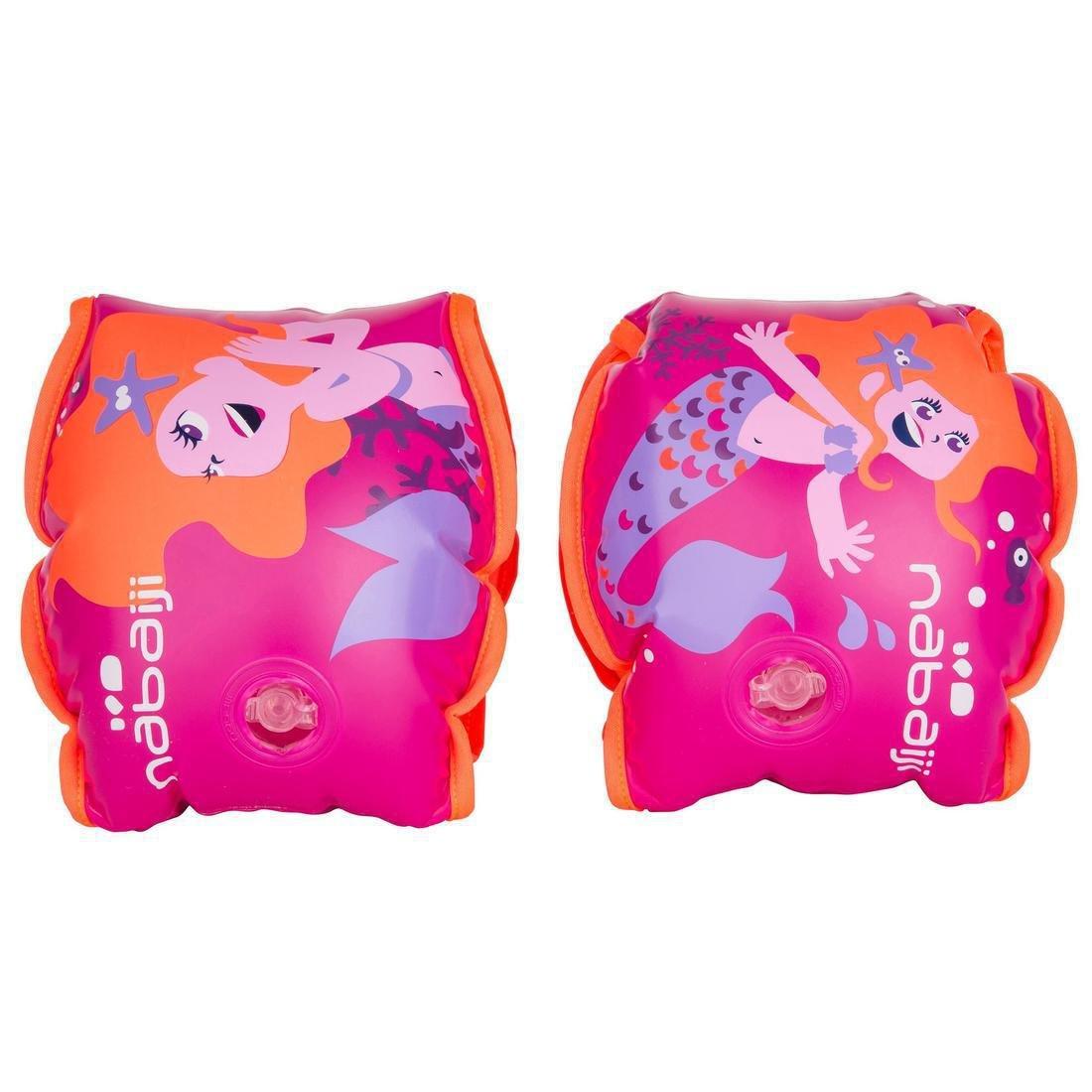 NABAIJI - Swimming Pool Armbands With Inner Fabric ForKids , Pink