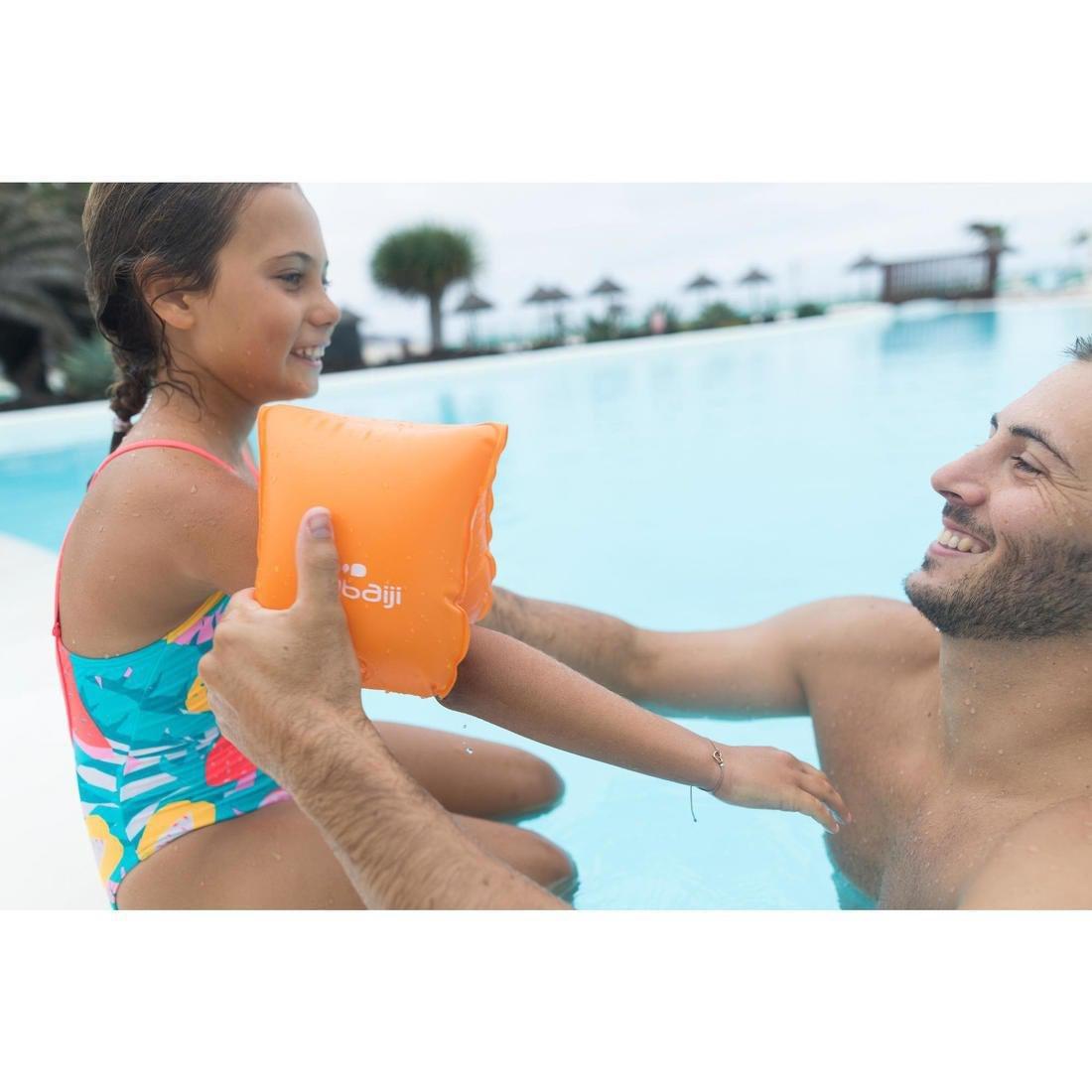 Swimming Armbands For 30, Juniors, Fluo Orange, No Color, large image number 1