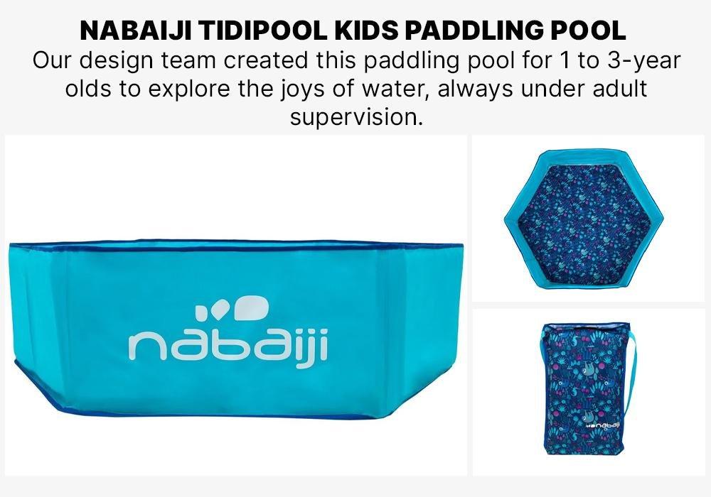Tidipool Kids Paddling Pool With Waterproof Carry Bag, Aquamarine, No Color, large image number 17