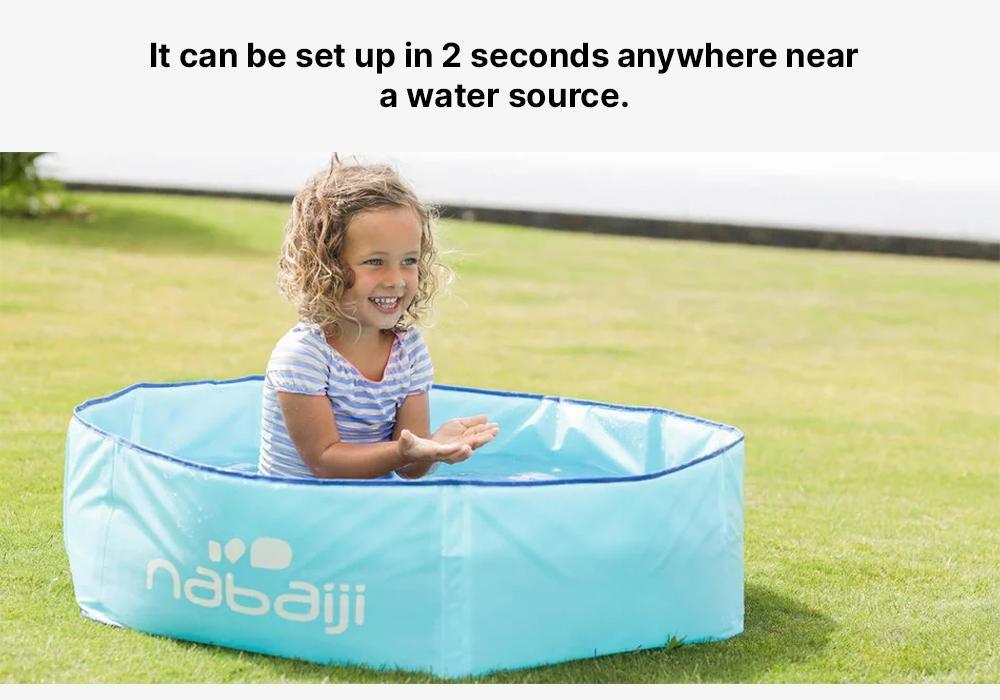 Tidipool Kids Paddling Pool With Waterproof Carry Bag, Aquamarine, No Color, large image number 18