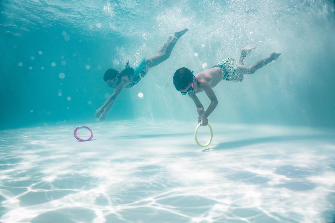 4 Weighted Aquatic Rings Multi Colours, Fluo Pink, No Color, large image number 5