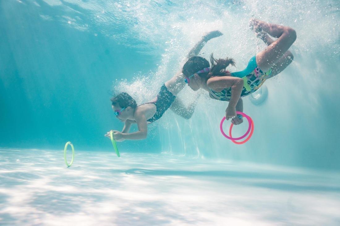 4 Weighted Aquatic Rings Multi Colours, Fluo Pink, No Color, large image number 7
