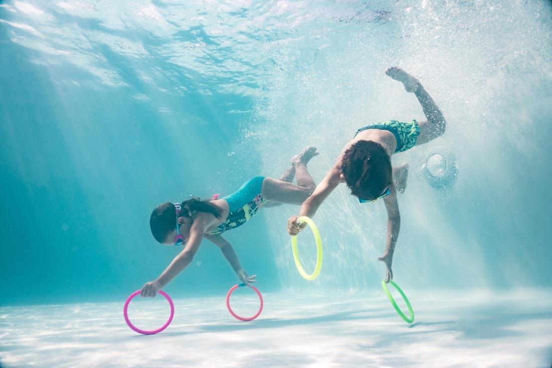 4 Weighted Aquatic Rings Multi Colours, Fluo Pink, No Color, large image number 8