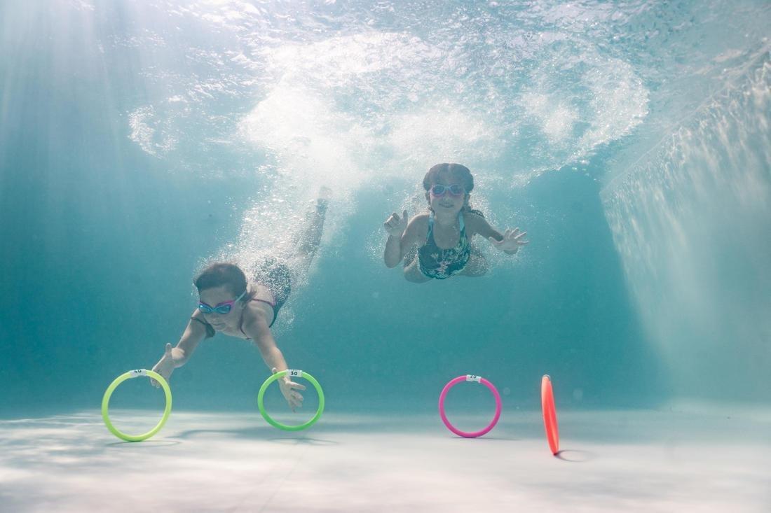 4 Weighted Aquatic Rings Multi Colours, Fluo Pink, No Color, large image number 9