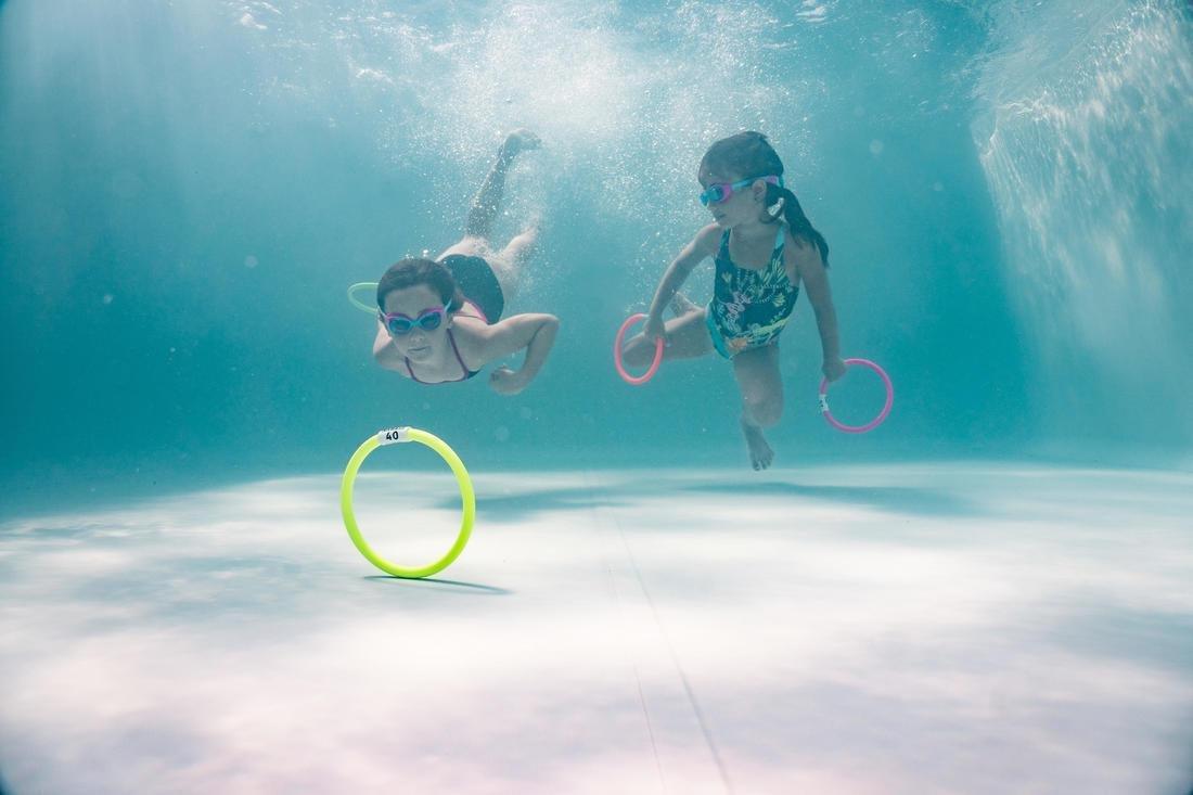 4 Weighted Aquatic Rings Multi Colours, Fluo Pink, No Color, large image number 10